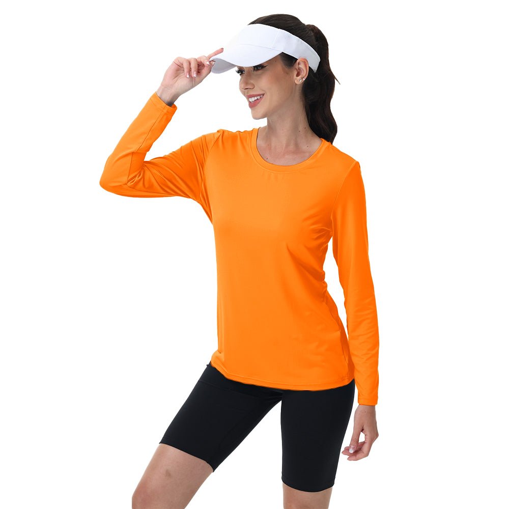 Women's UPF 80+ Long Sleeve Sun Protection Quick - Dry Shirt - veyora