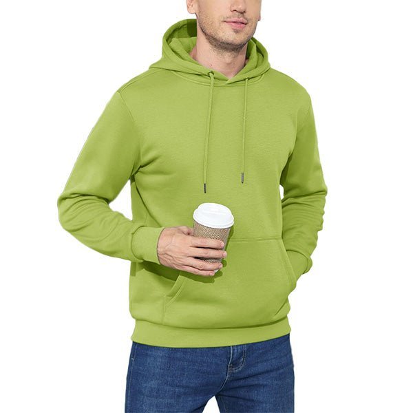 Cozy Men’s Fleece Lined Workout Hoodie with Kangaroo Pocket - veyora