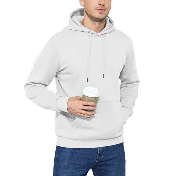 Cozy Men’s Fleece Lined Workout Hoodie with Kangaroo Pocket - veyora