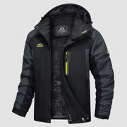 Men's Water Resistant Ski Jacket - Fleece Lined Parka - veyora
