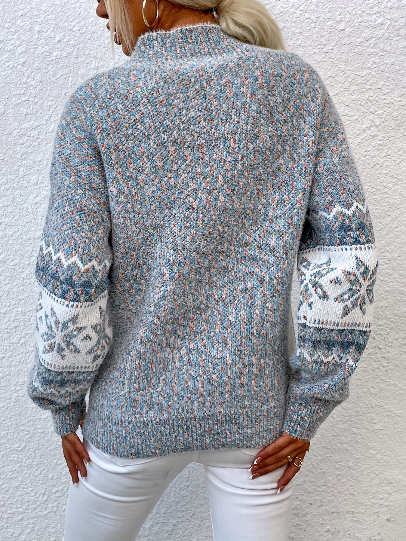 Autumn and Winter New High Collar Turtleneck Women's Knit Sweater Top - veyora