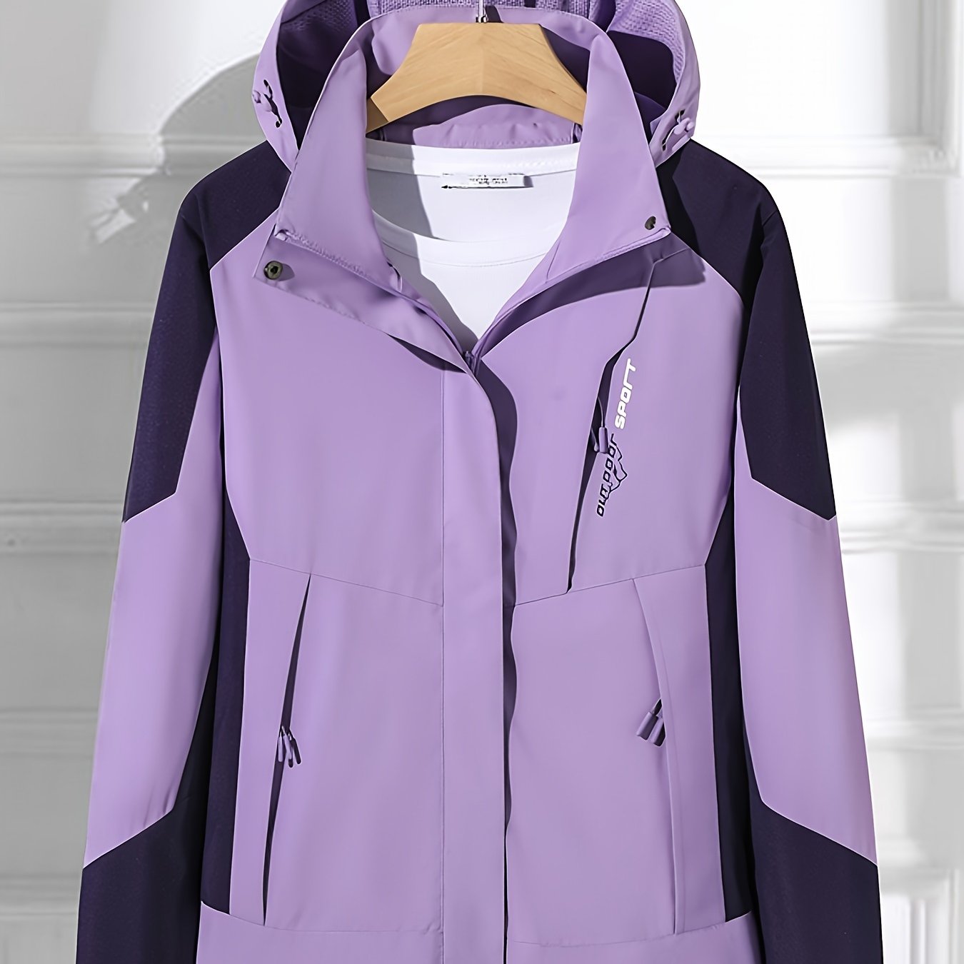 Women'S Casual Outdoor Hiking Jacket - Lightweight, Windproof with Detachable Hood, Zippered Front, Multiple Pockets, Polyester Lining, Ideal for Spring/Fall, Casual Outdoor Gear | Casual Style Jacket | Zippered Jacket - veyora