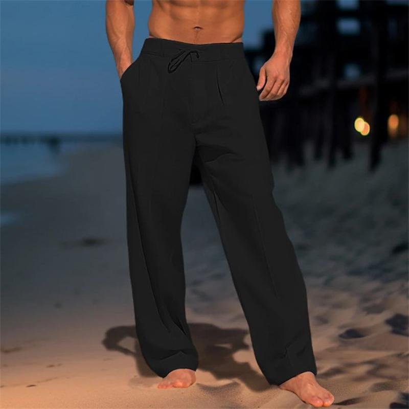 Nathan™ - Linen Solid Color Pants - veyora