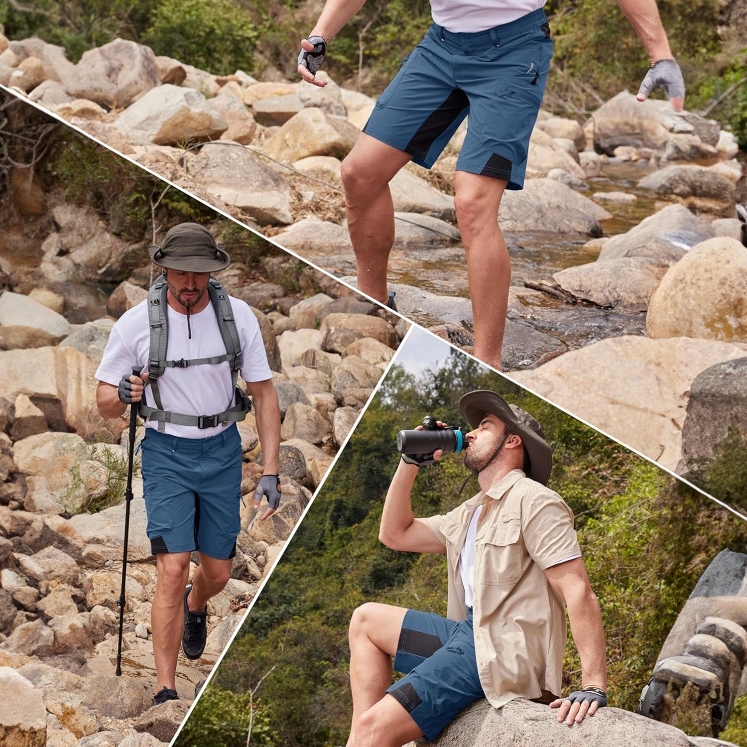 Men's Quick Dry Cargo Shorts