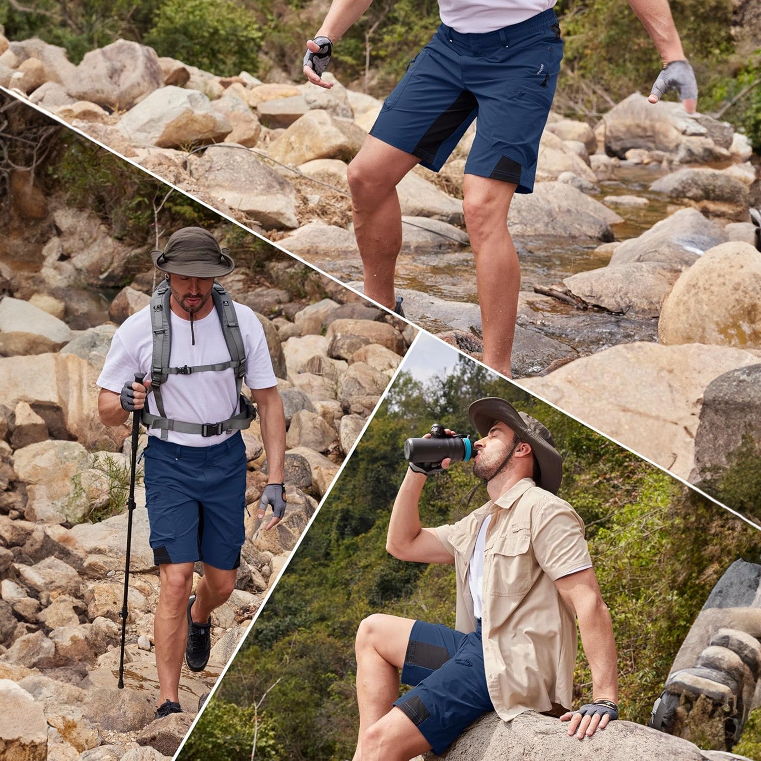Men's Quick Dry Cargo Shorts