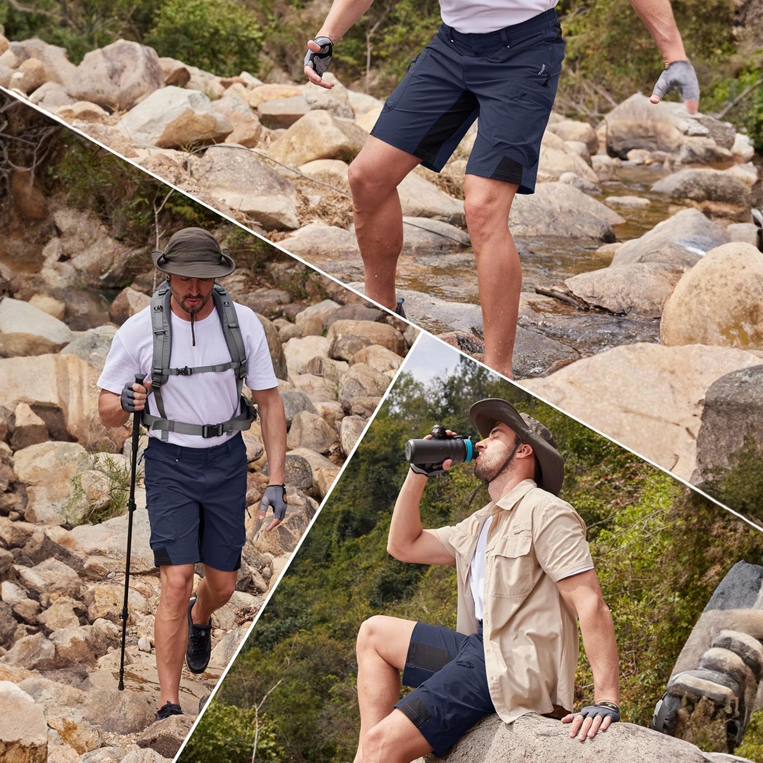 Men's Quick Dry Cargo Shorts