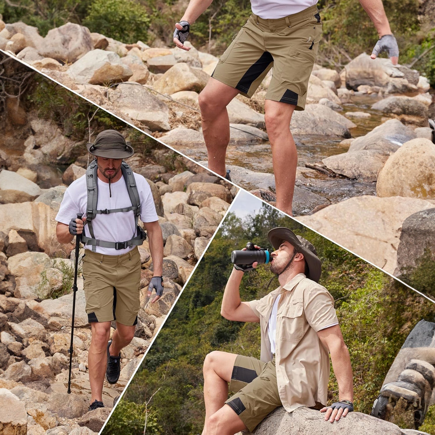 Men's Quick Dry Cargo Shorts
