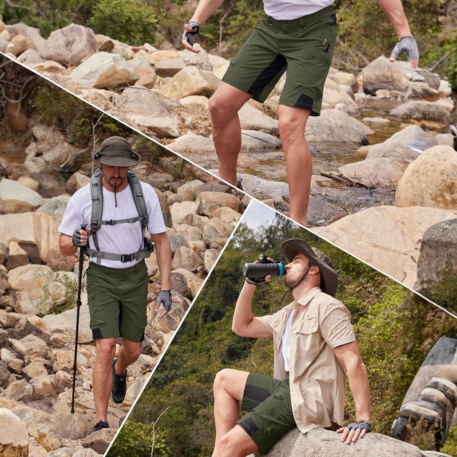 Men's Quick Dry Cargo Shorts