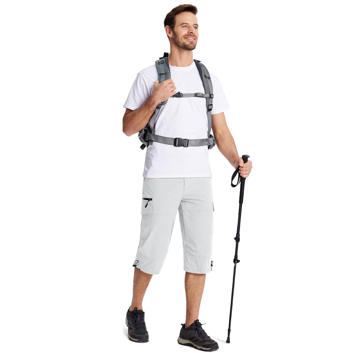 Men's 3/4 Capri Quick Dry Sports Shorts - veyora