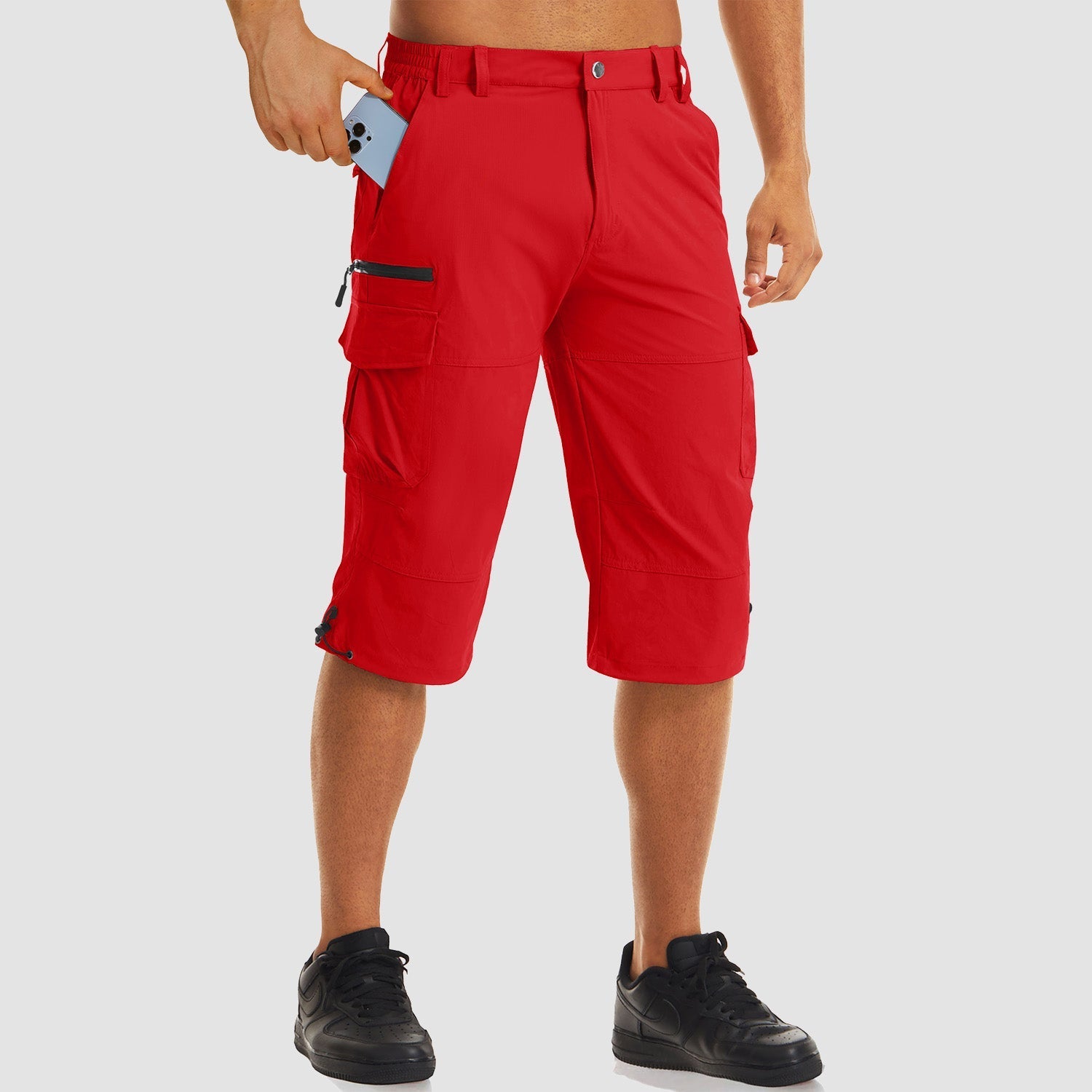 Men's 3/4 Capri Quick Dry Sports Shorts - veyora