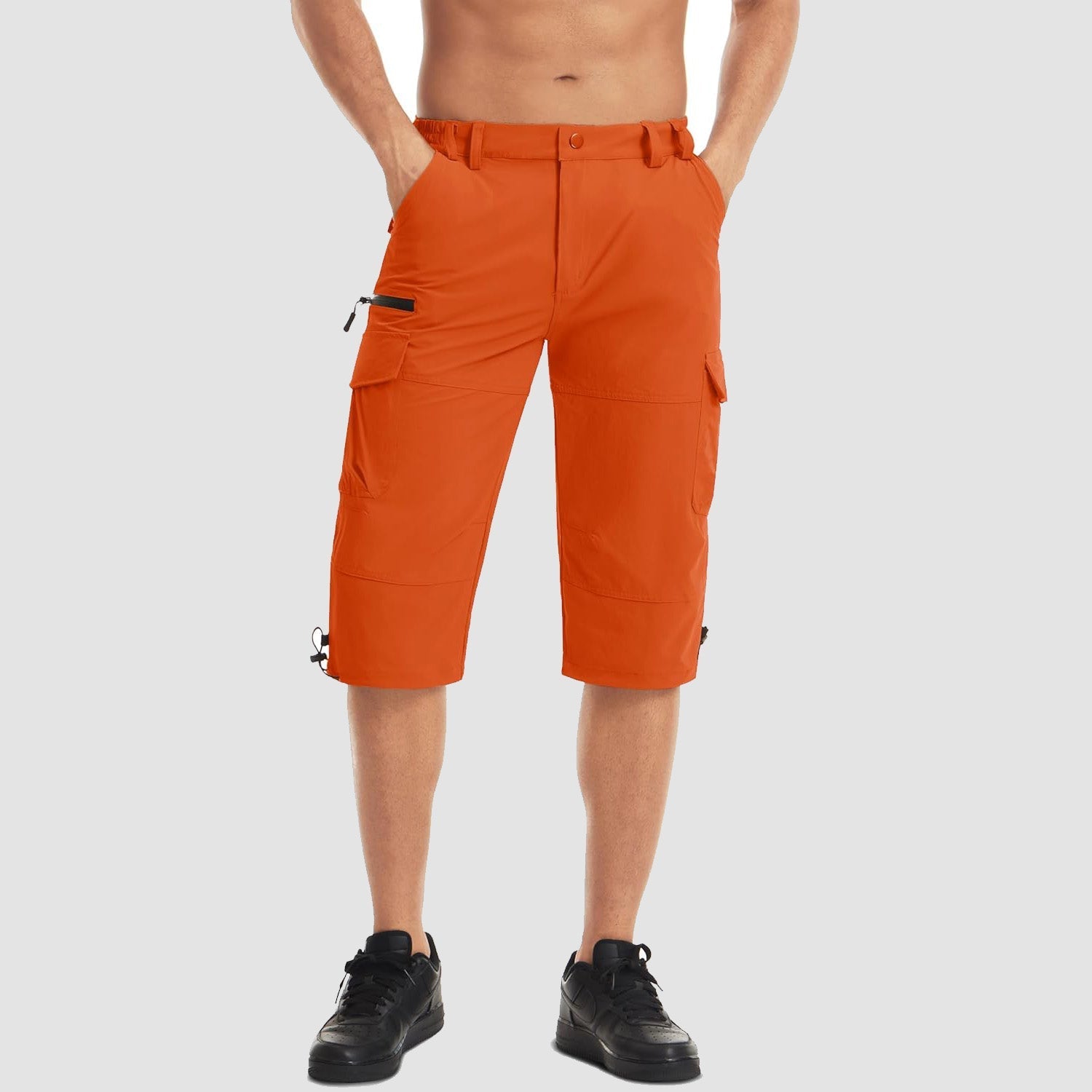 Men's 3/4 Capri Quick Dry Sports Shorts - veyora