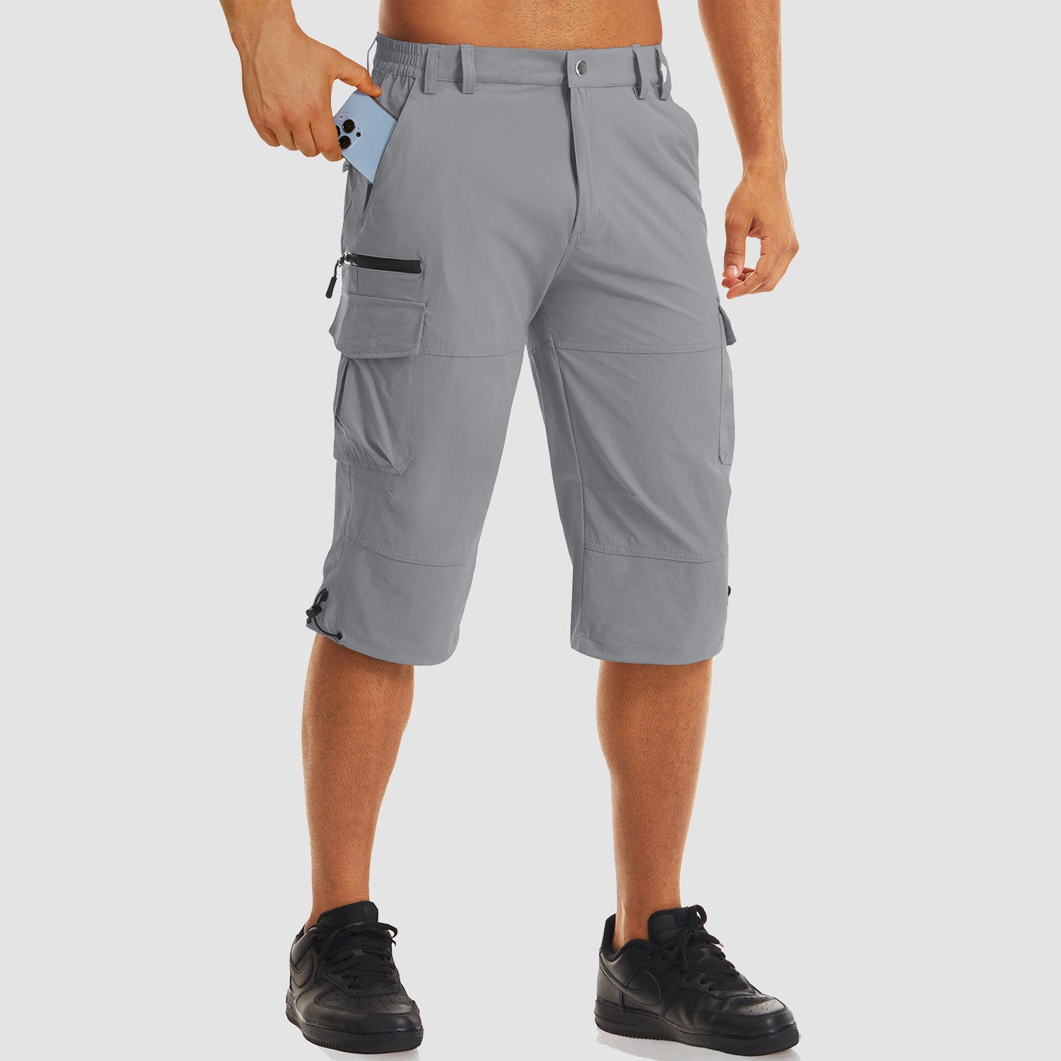 Men's 3/4 Capri Quick Dry Sports Shorts - veyora