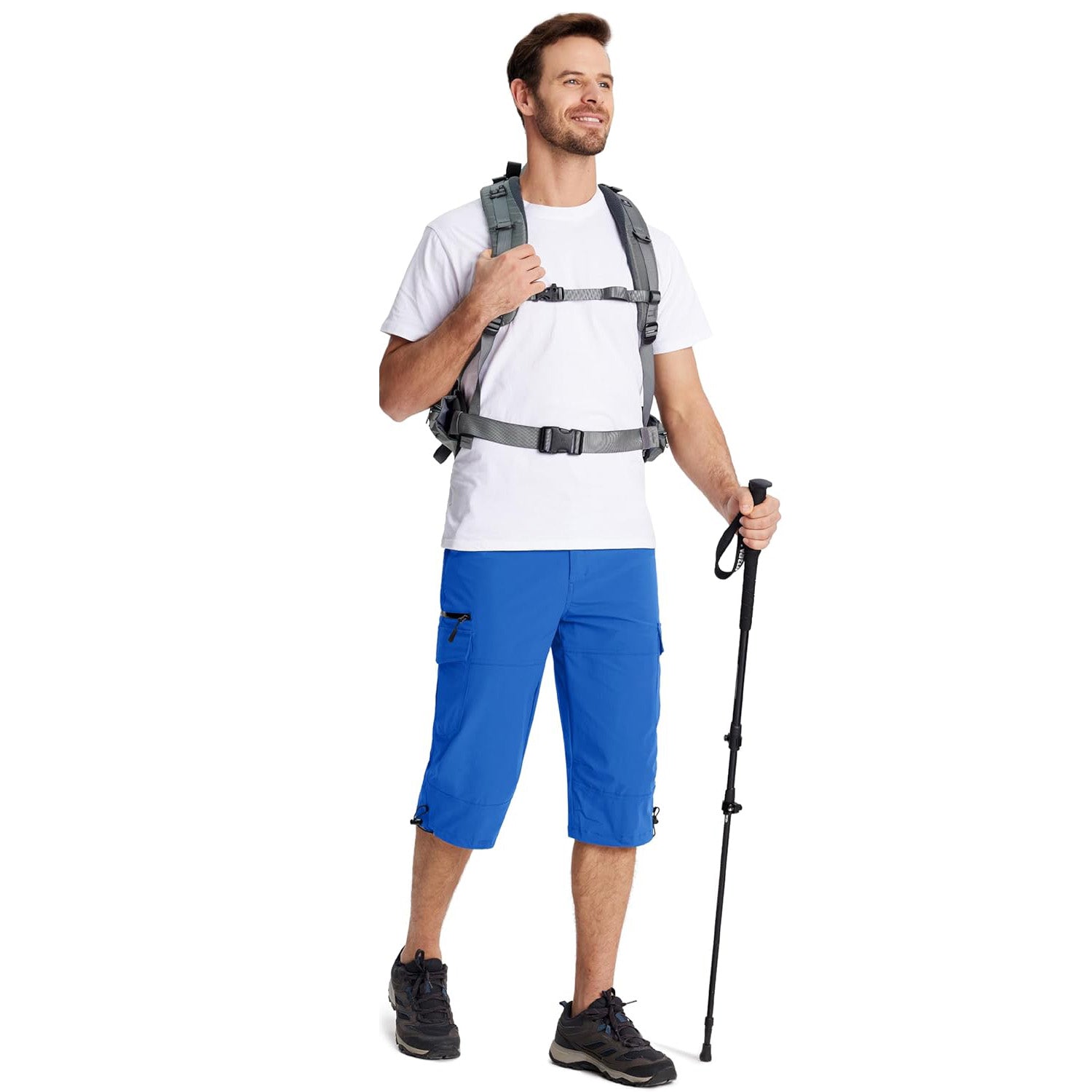 Men's 3/4 Capri Quick Dry Sports Shorts - veyora