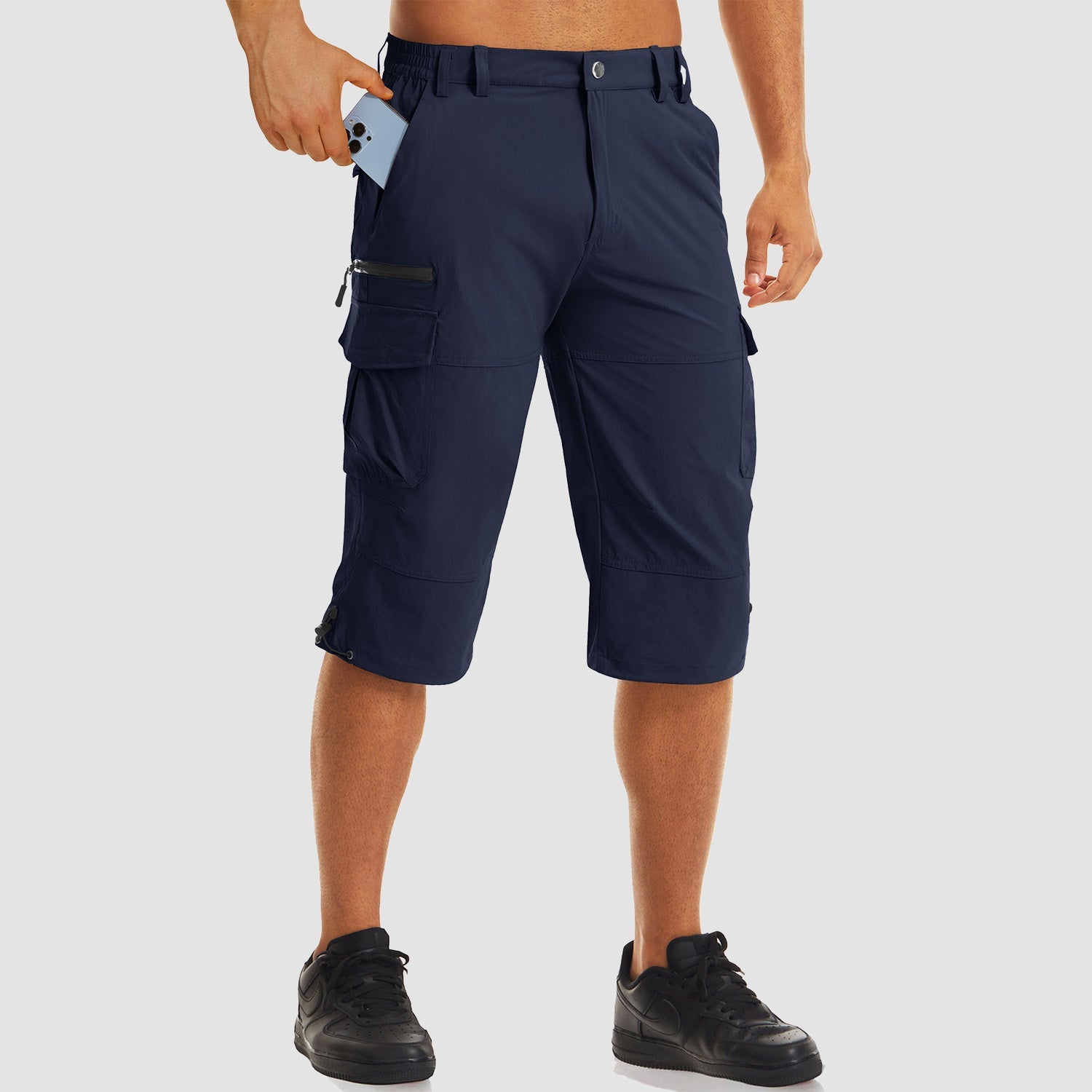 Men's 3/4 Capri Quick Dry Sports Shorts - veyora
