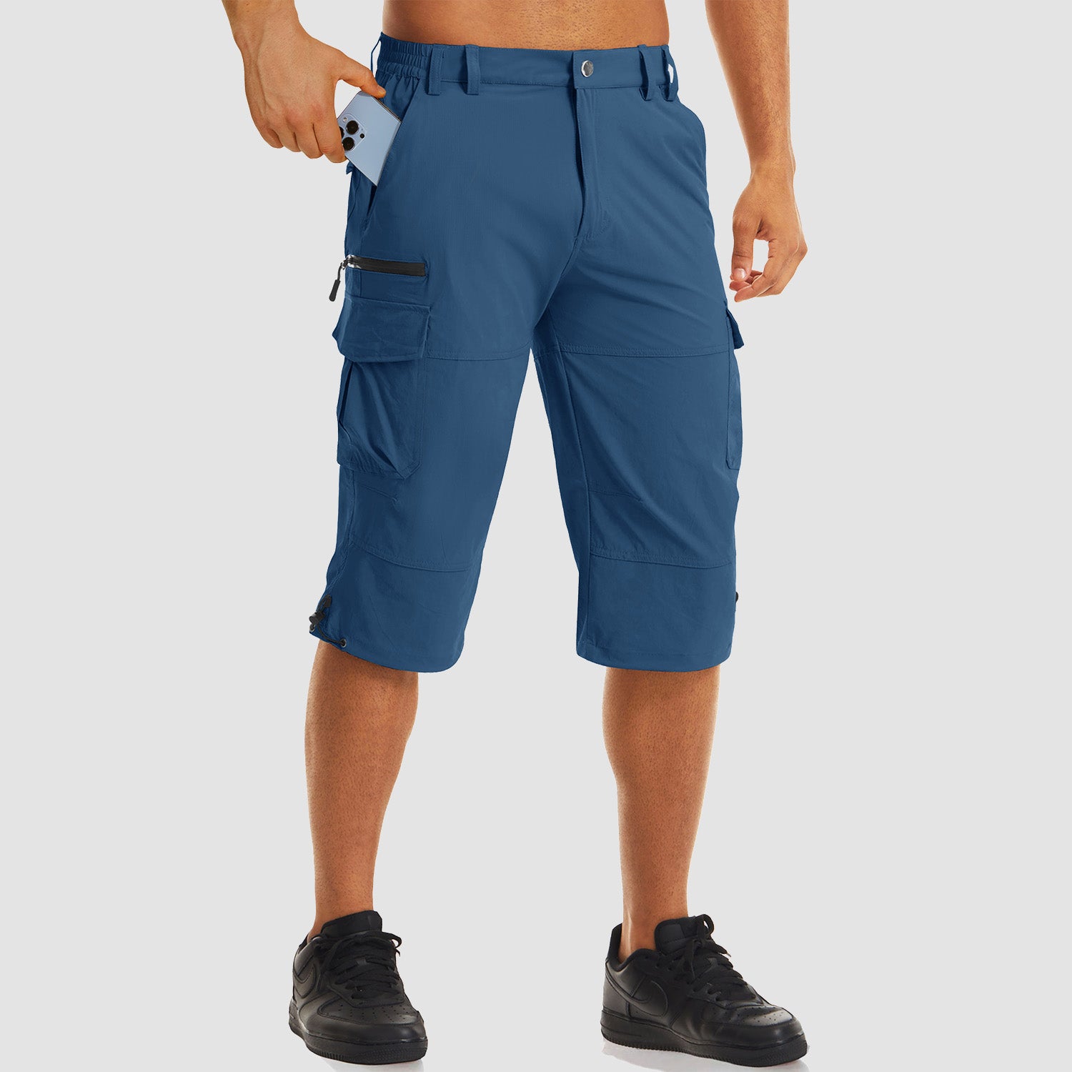Men's 3/4 Capri Quick Dry Sports Shorts - veyora