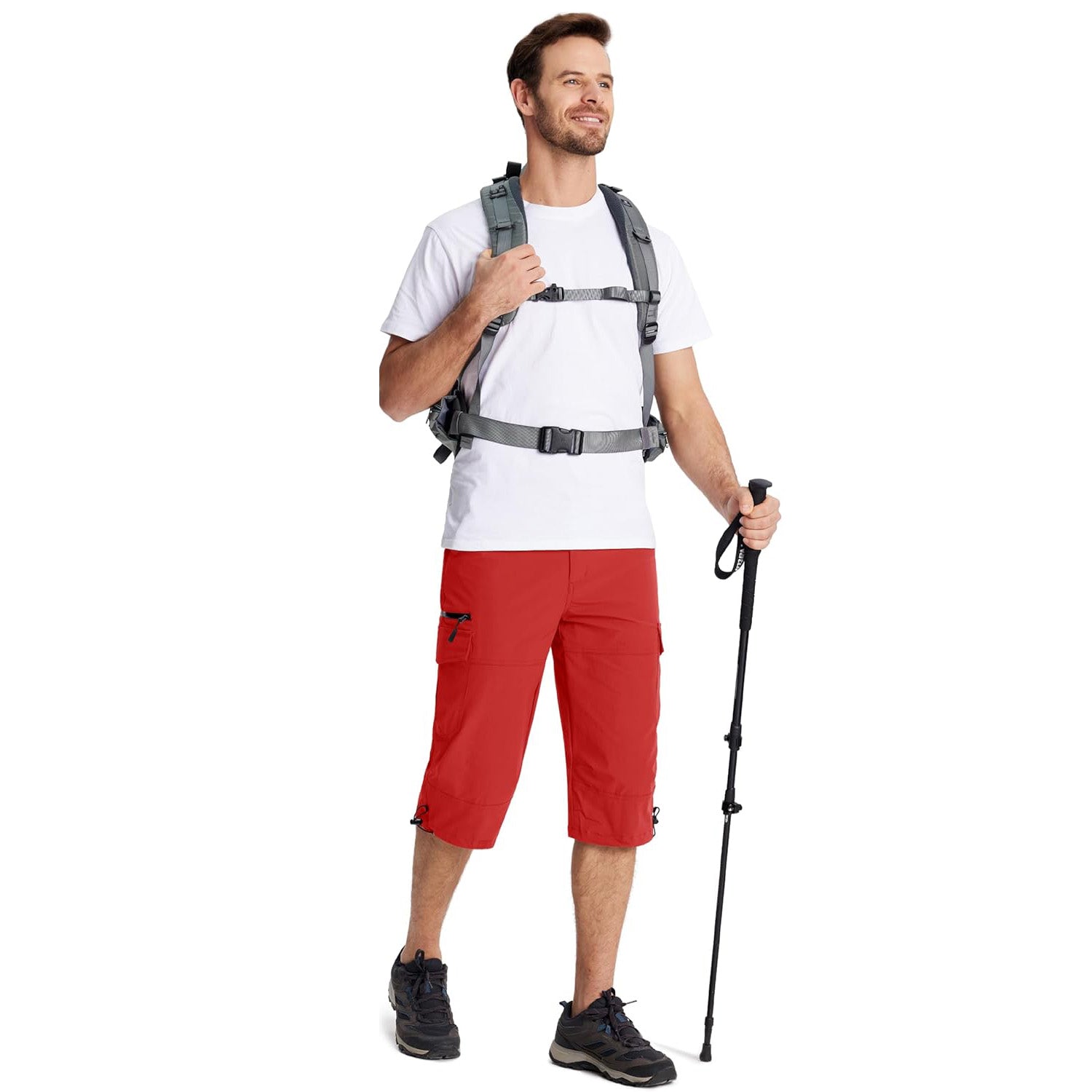 Men's 3/4 Capri Quick Dry Sports Shorts - veyora