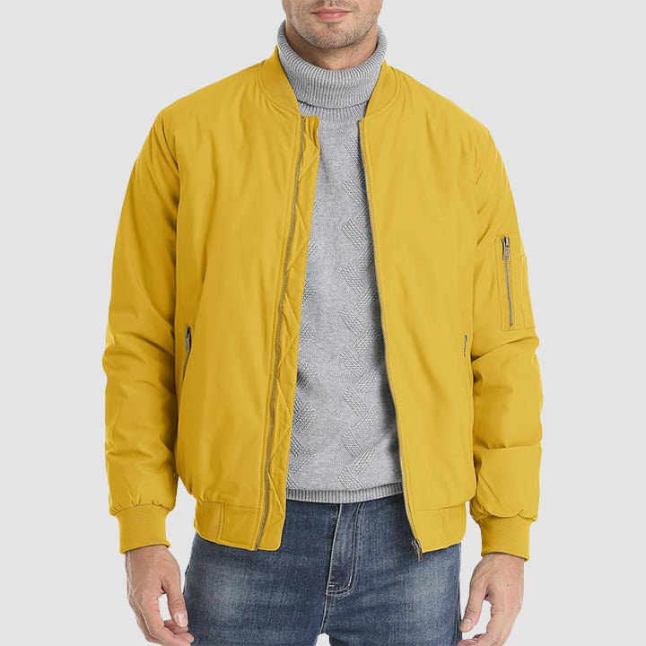 Men's Bomber Jacket – Casual Zip-Up Windbreaker