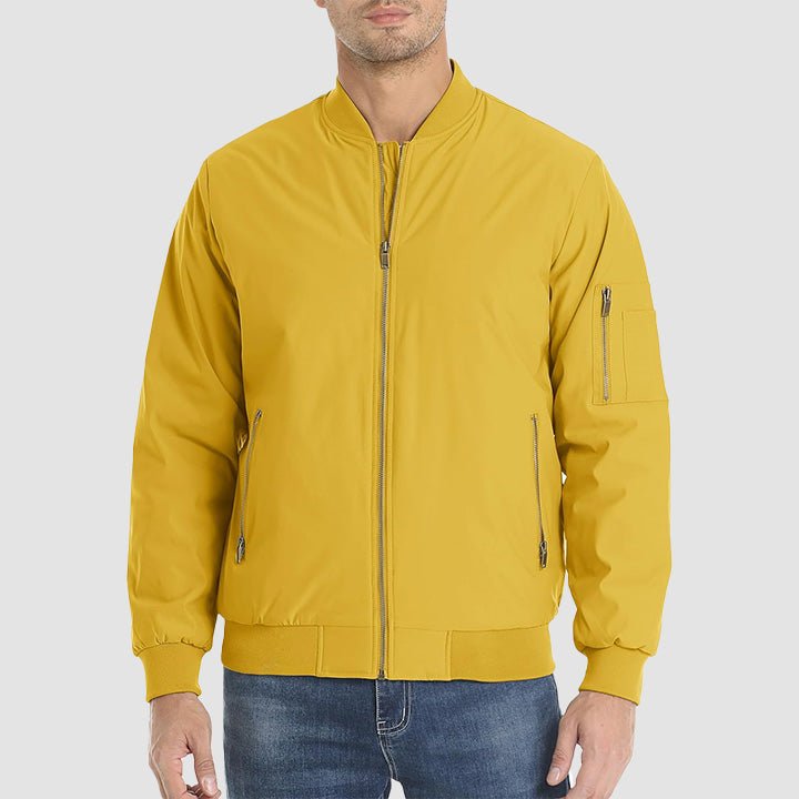 Men's Bomber Jacket – Casual Zip-Up Windbreaker