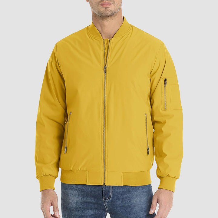 Men's Bomber Jacket – Casual Zip - Up Windbreaker - veyora