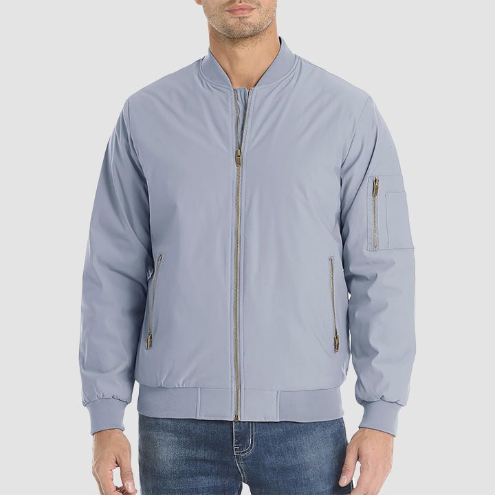 Men's Bomber Jacket – Casual Zip-Up Windbreaker