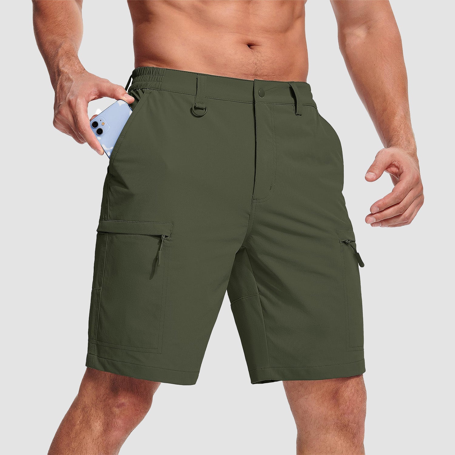 Men's Casual Quick-Dry 5 Pockets Cargo Short