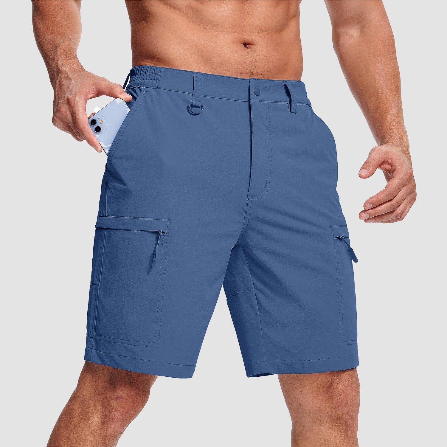 Men's Casual Quick-Dry 5 Pockets Cargo Short