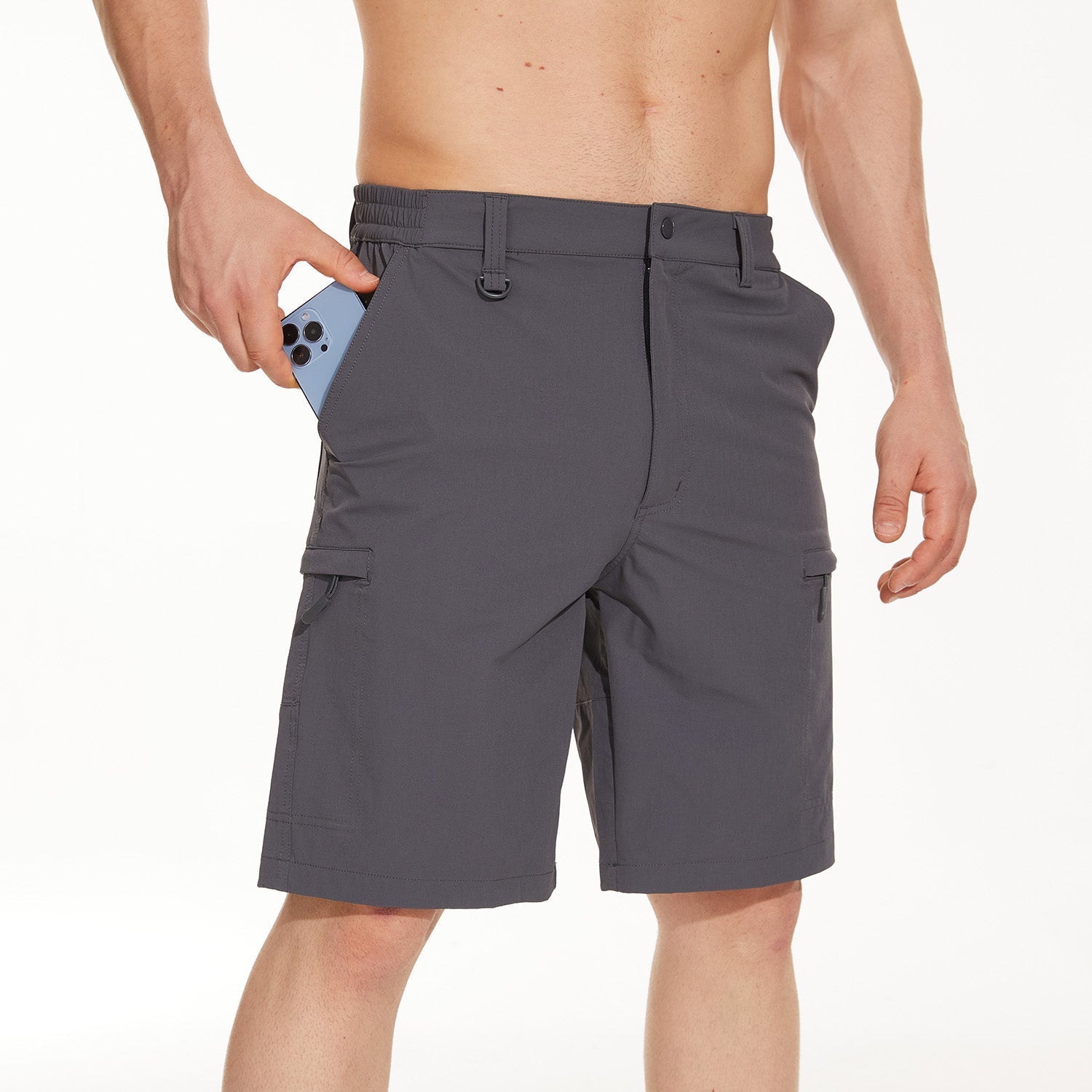 Men's Casual Quick-Dry 5 Pockets Cargo Short