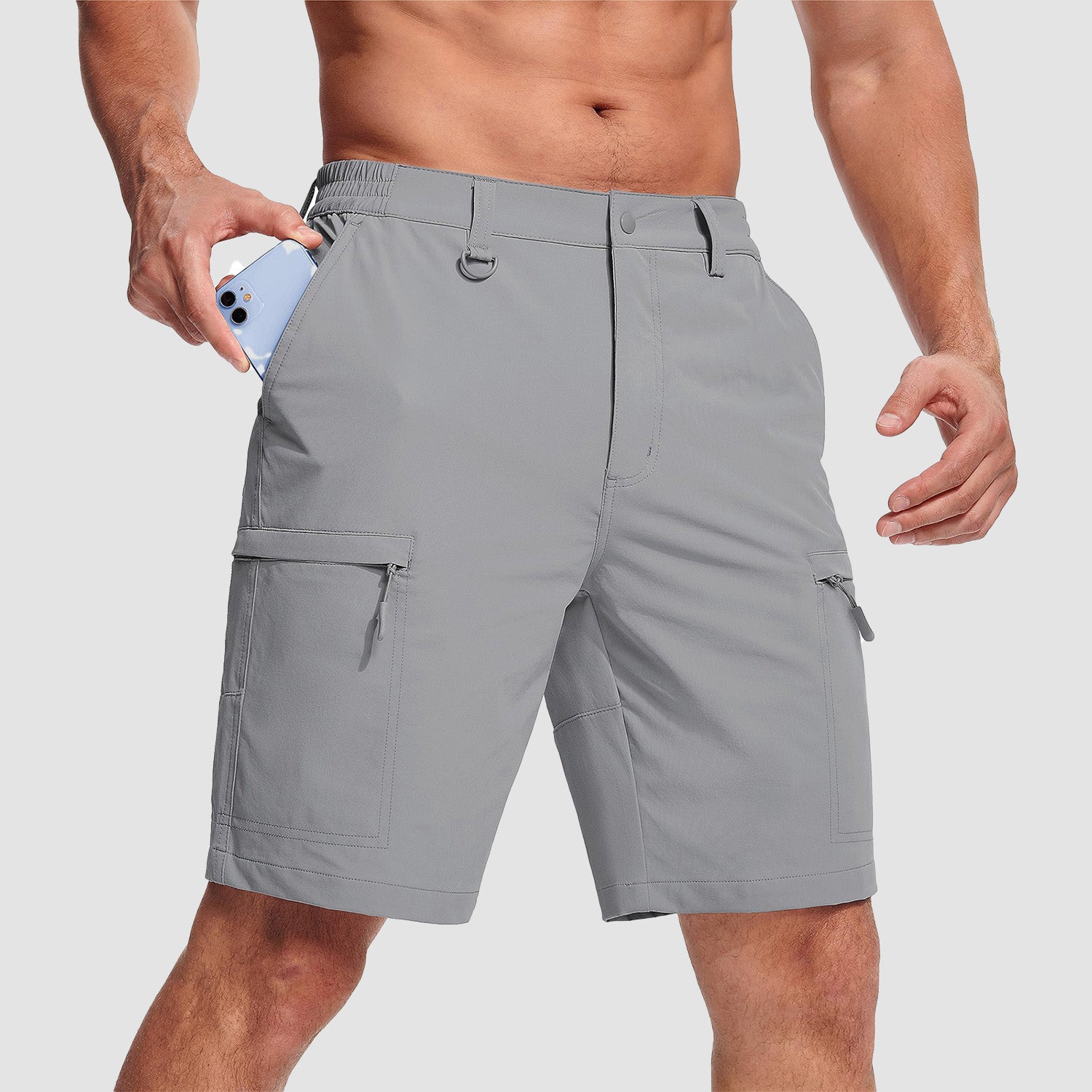 Men's Casual Quick-Dry 5 Pockets Cargo Short