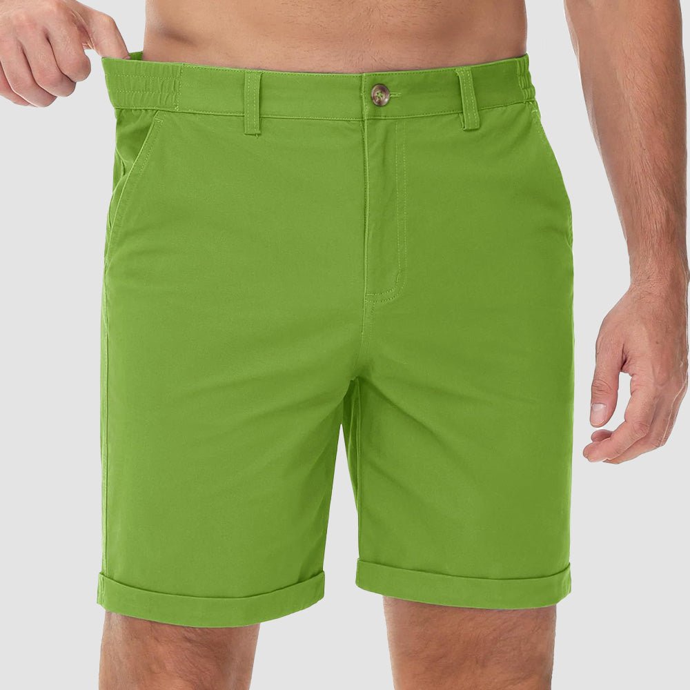 Men's Classic Stretch Chino Shorts with Pockets - veyora