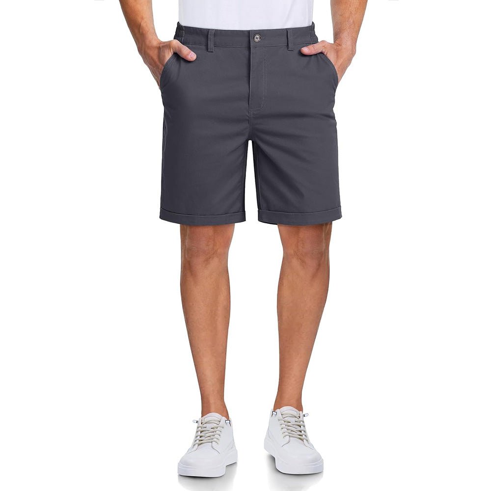 Men's Classic Stretch Chino Shorts with Pockets - veyora