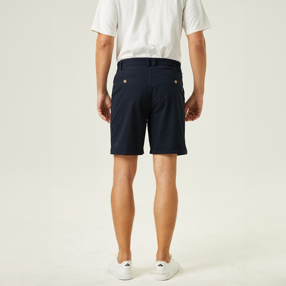 Men's Classic Stretch Chino Shorts with Pockets - veyora