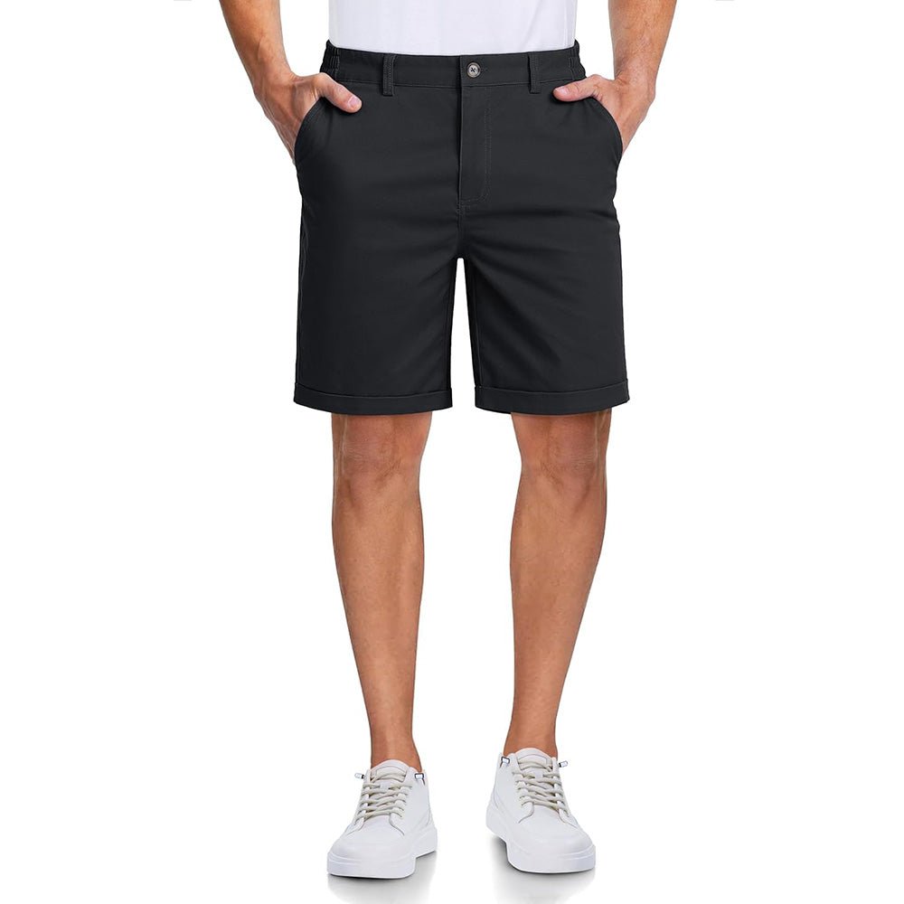 Men's Classic Stretch Chino Shorts with Pockets - veyora