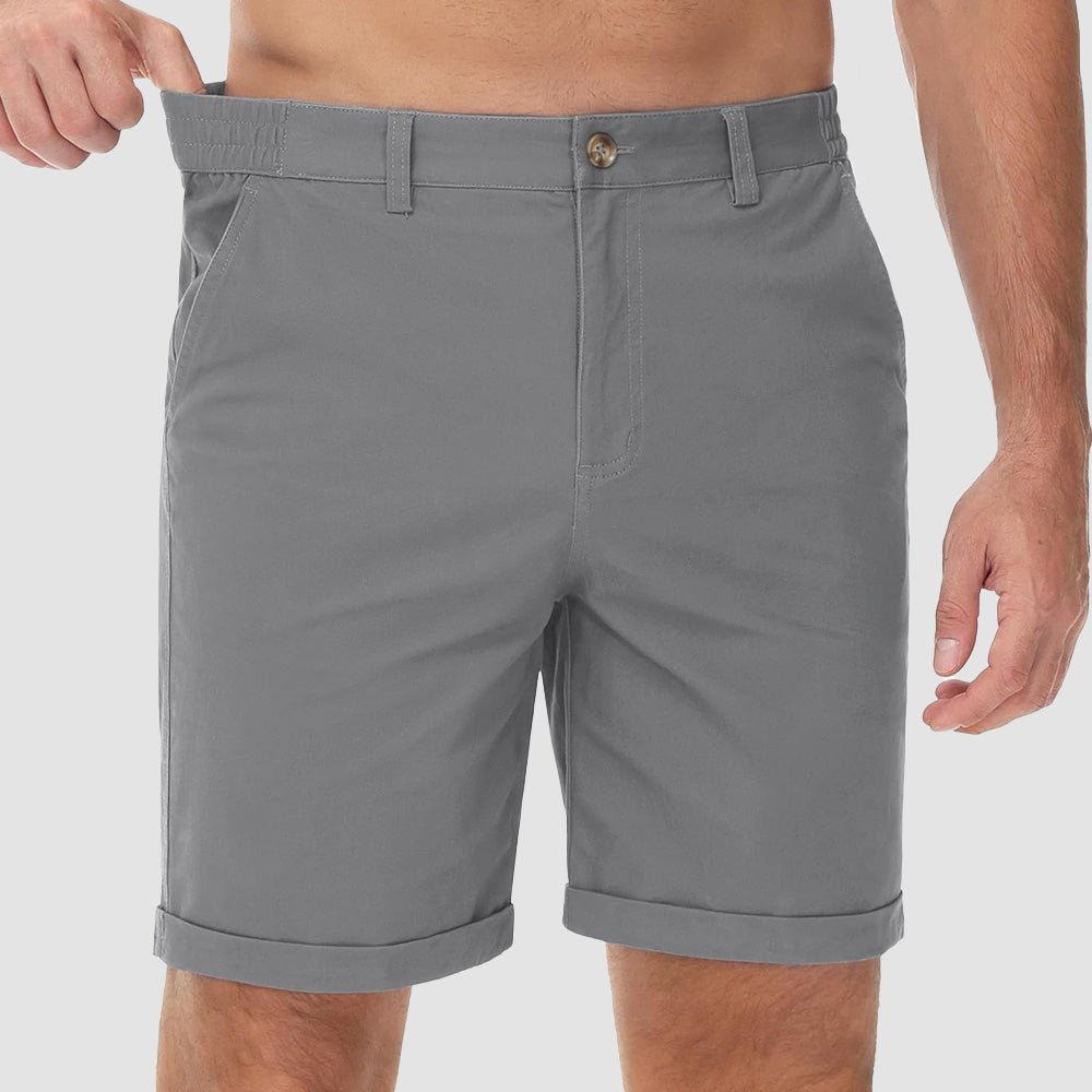 Men's Classic Stretch Chino Shorts with Pockets - veyora