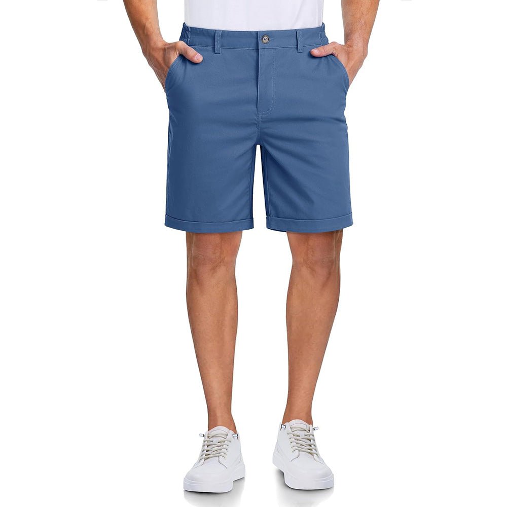 Men's Classic Stretch Chino Shorts with Pockets - veyora