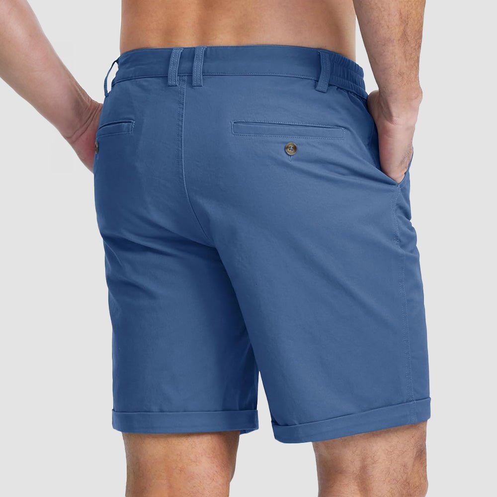Men's Classic Stretch Chino Shorts with Pockets - veyora