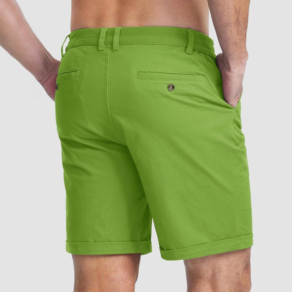 Men's Classic Stretch Chino Shorts with Pockets - veyora