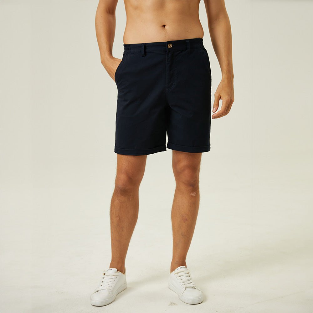 Men's Classic Stretch Chino Shorts with Pockets - veyora