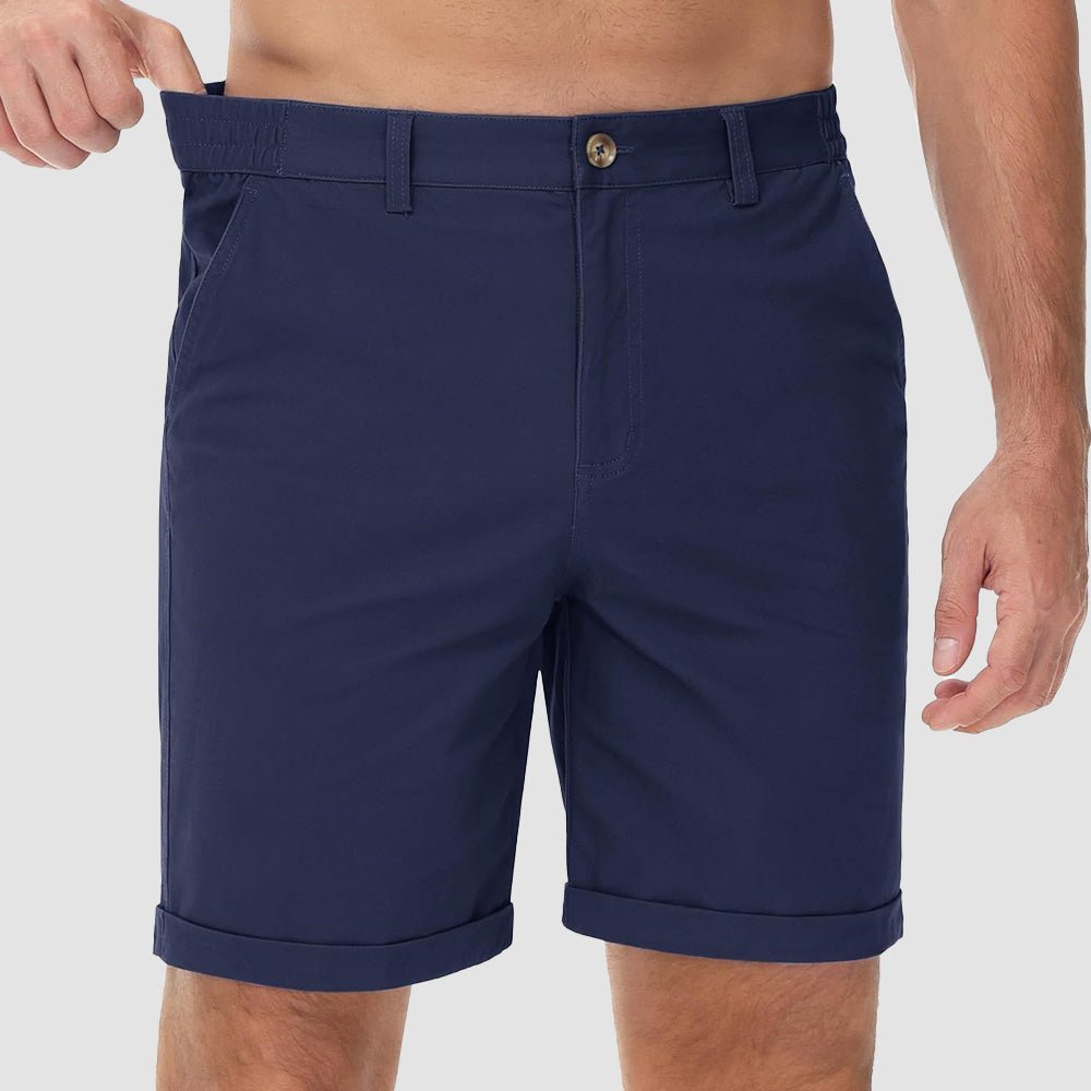 Men's Classic Stretch Chino Shorts with Pockets - veyora