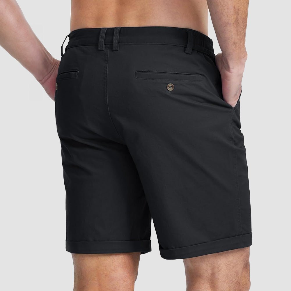 Men's Classic Stretch Chino Shorts with Pockets - veyora
