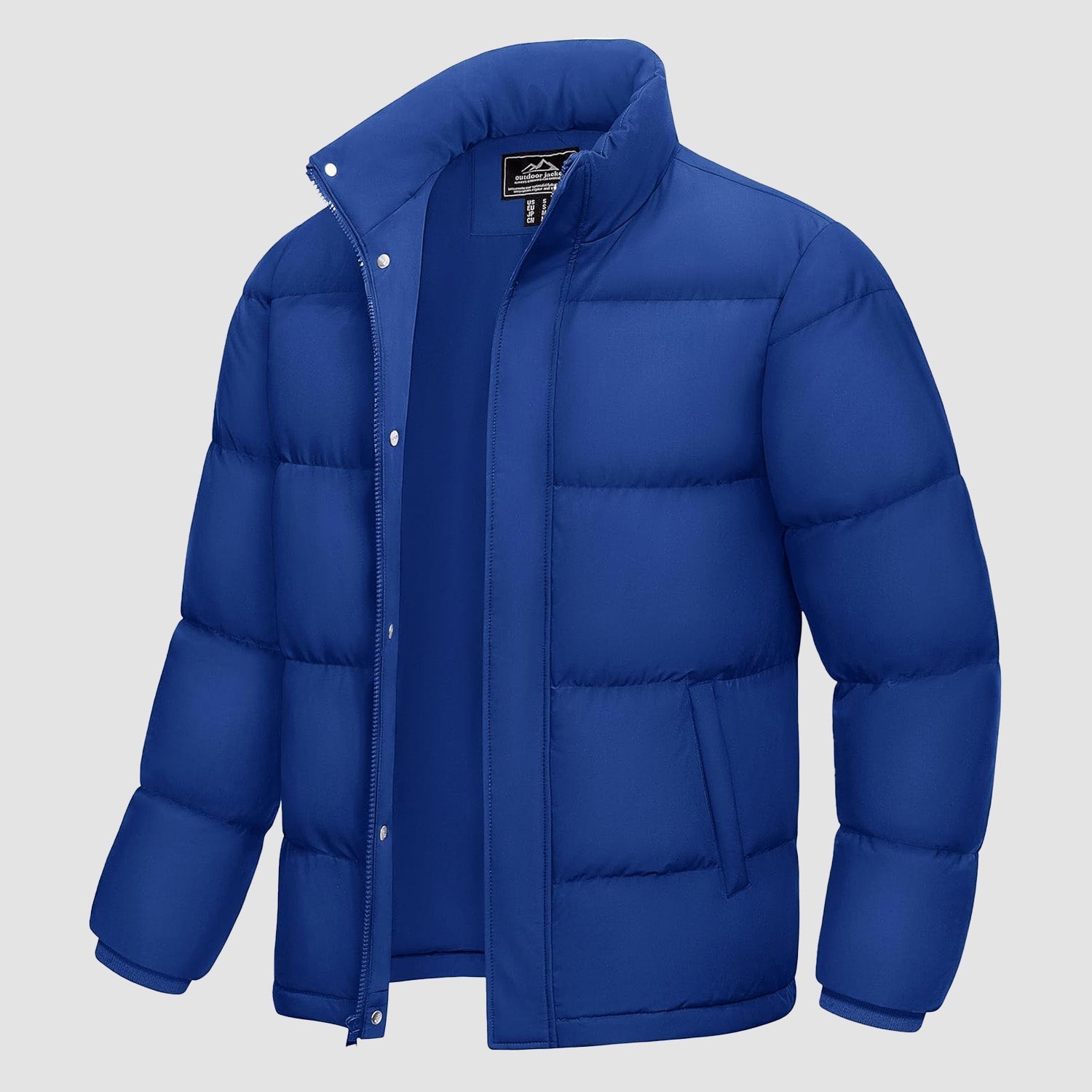 Men's Warm Down Puffer Jacket, Water - Resistant & Windproof - veyora