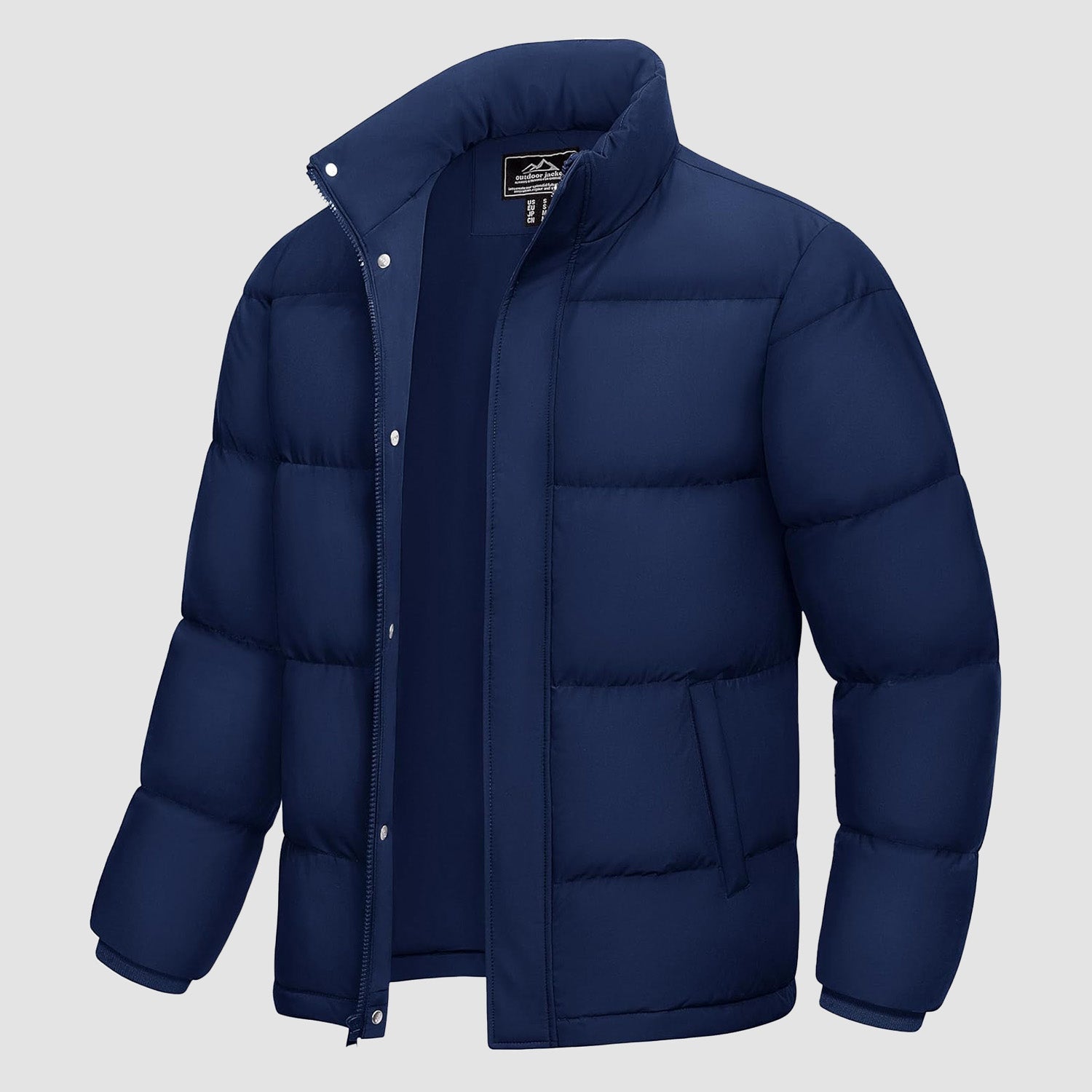 Men's Warm Down Puffer Jacket, Water - Resistant & Windproof - veyora