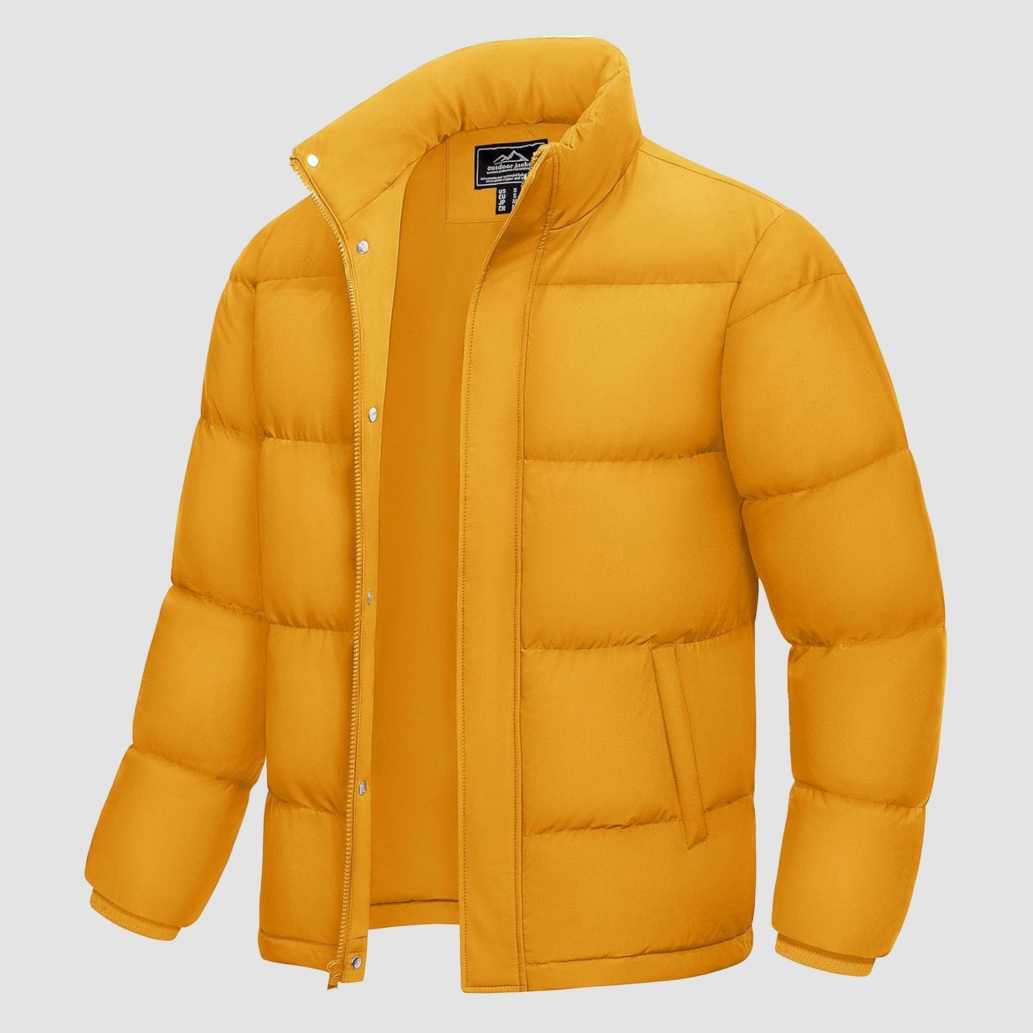 Men's Warm Down Puffer Jacket, Water - Resistant & Windproof - veyora