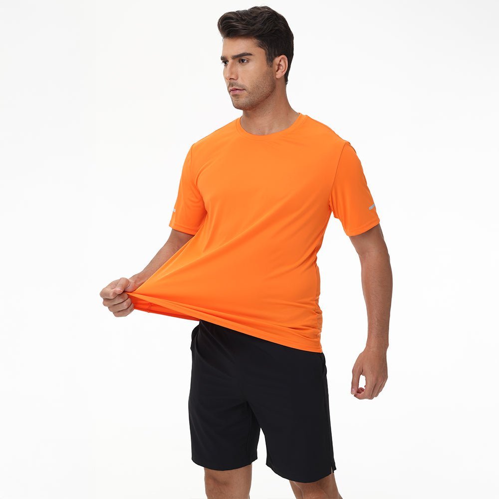 Men's Dry Fit Sun Protection Stretch Training & Sports T-Shirts - veyora