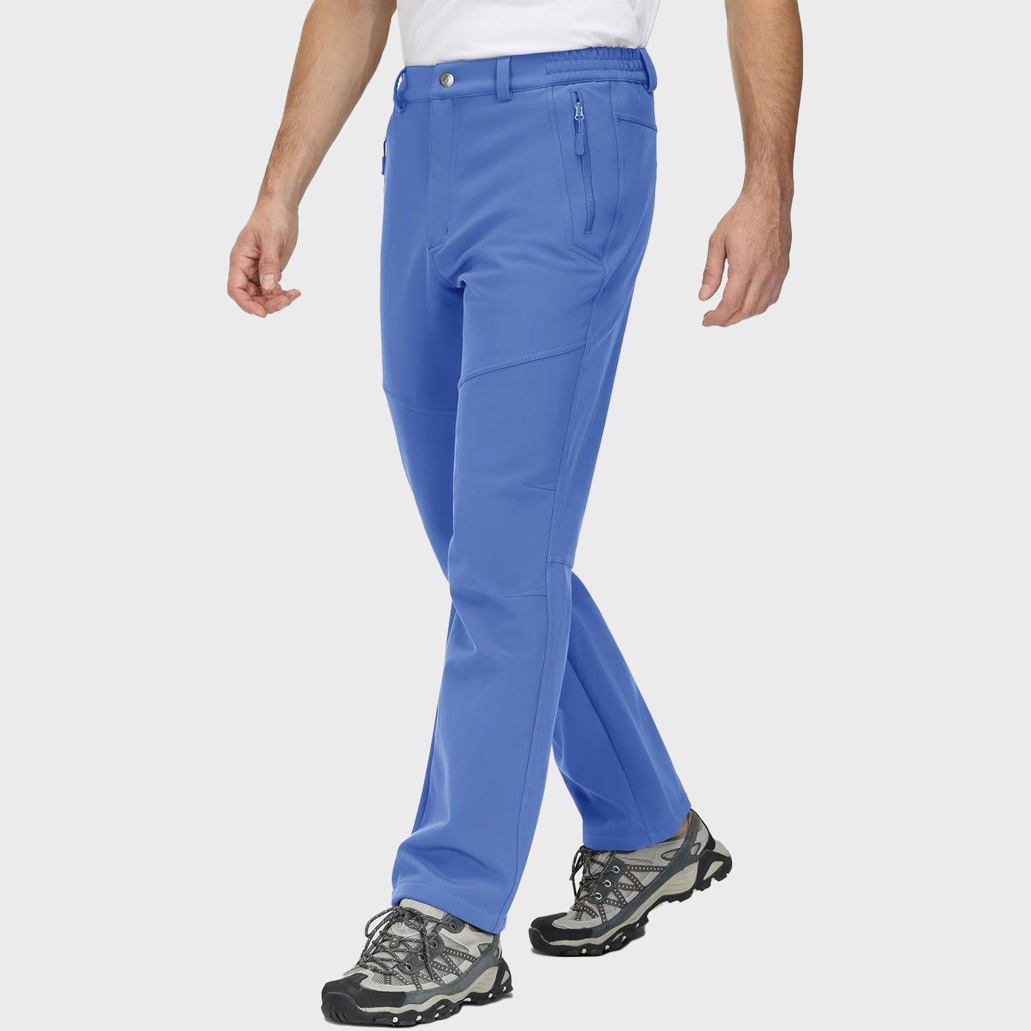 Men's Fleece Hiking Pants Water Resistant Ski Snow Pants