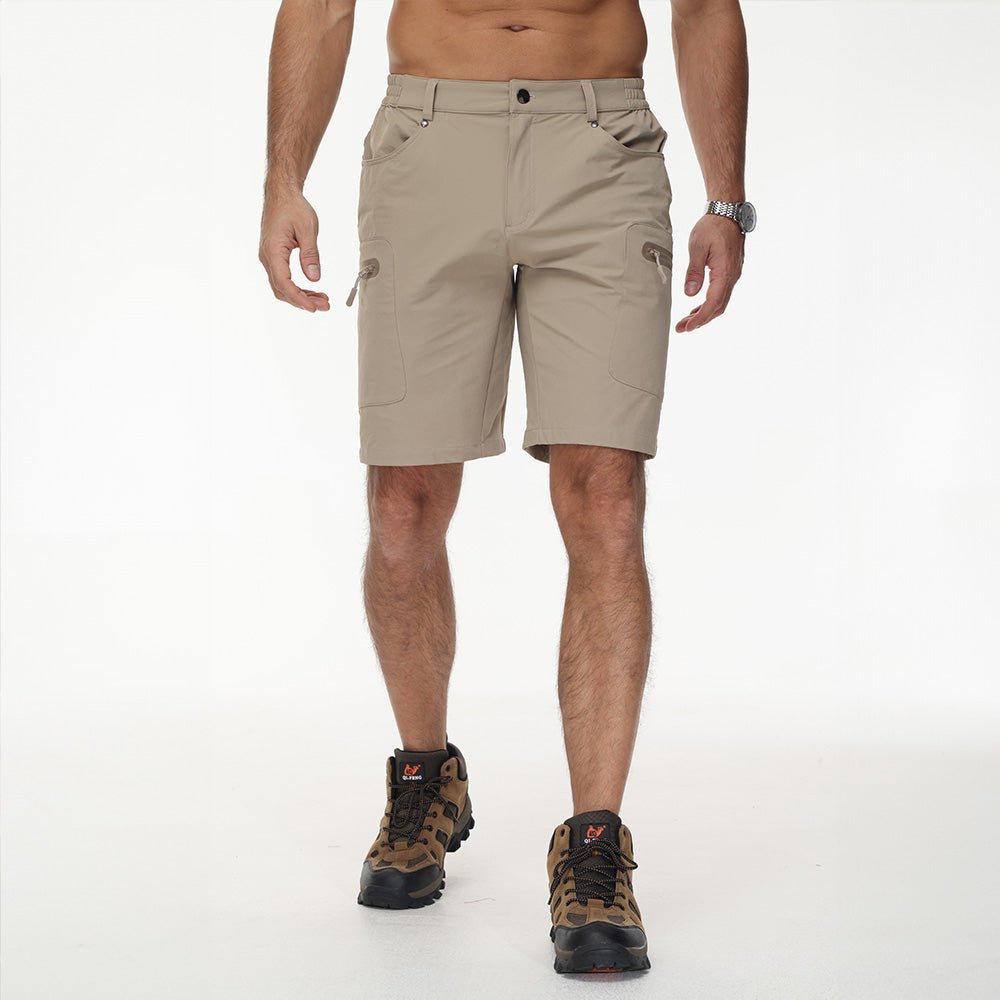 Men's Hiking Cargo Shorts with Zipper Pockets - veyora