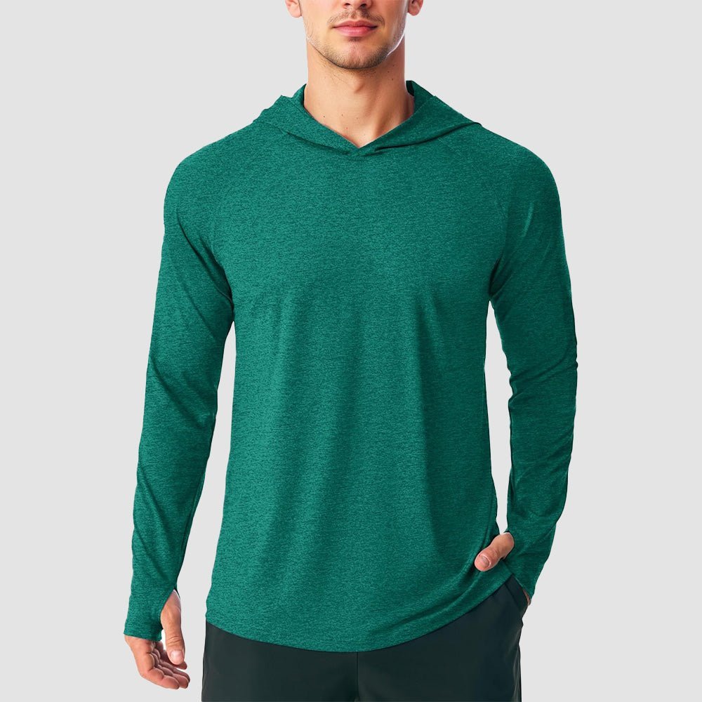 Men's Hooded UPF 50+ Sun Protection Sherpa Fishing Shirt - veyora