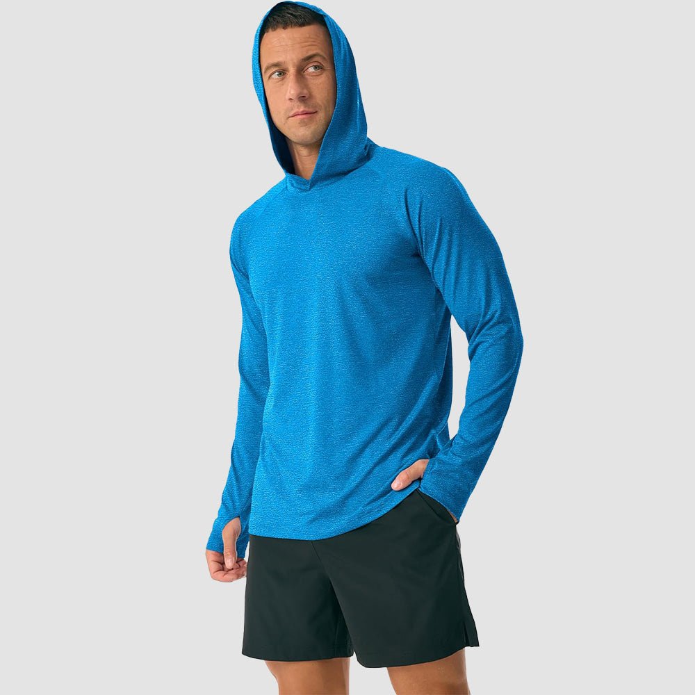Men's Hooded UPF 50+ Sun Protection Sherpa Fishing Shirt