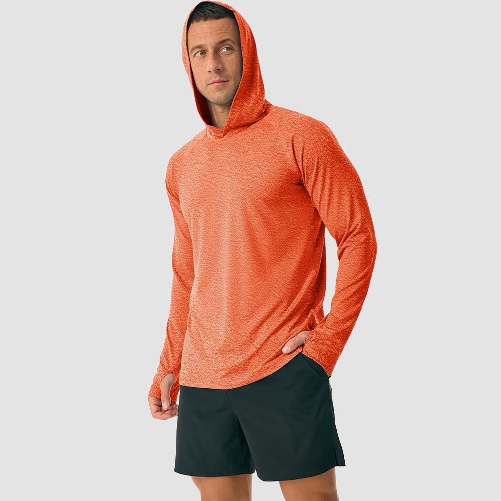 Men's Hooded UPF 50+ Sun Protection Sherpa Fishing Shirt - veyora