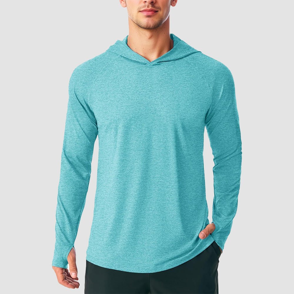 Men's Hooded UPF 50+ Sun Protection Sherpa Fishing Shirt - veyora