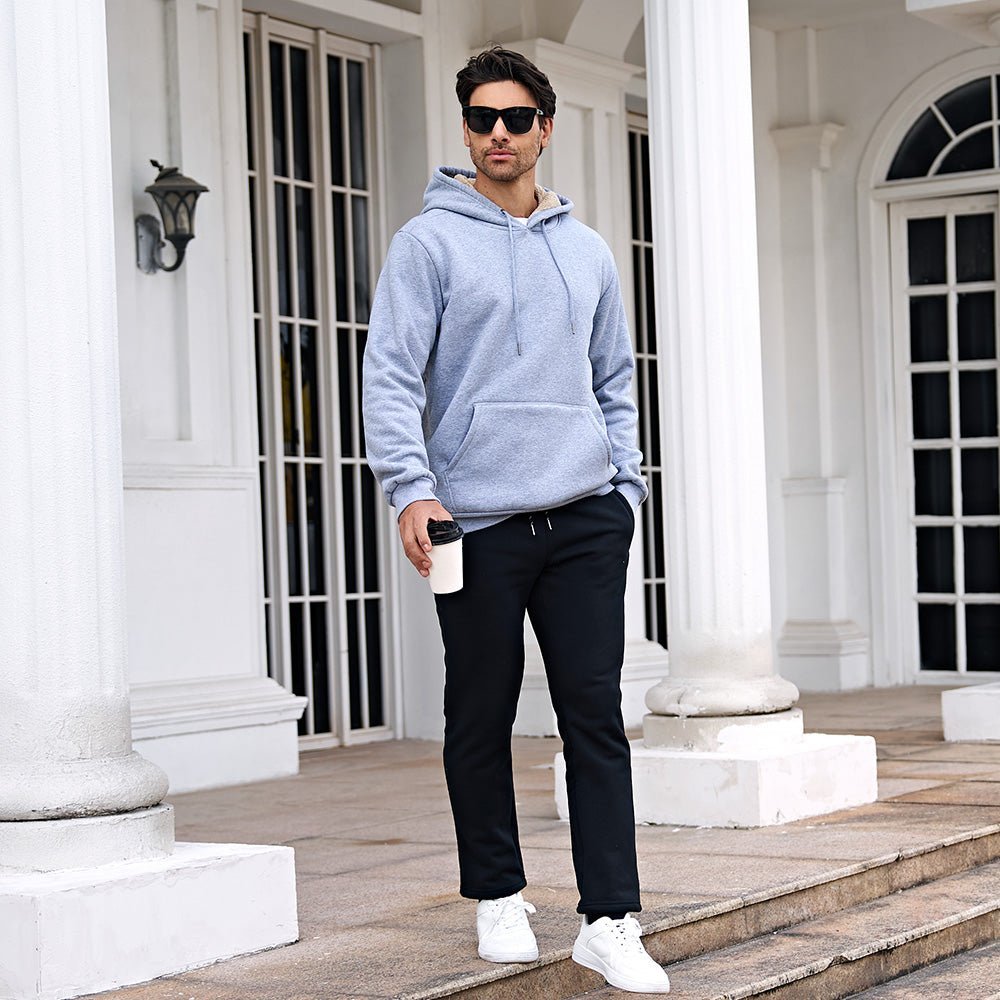Men's Hoodie Sweater Fleece Pullover Hoodies Sweatshirt - veyora